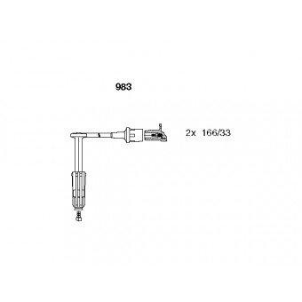 Buji Kablosu M111-Kompr. [W202 W210] Set